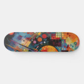 Abstracte verf met kleurrijke galaxy persoonlijk skateboard (Horizontaal)