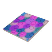 Abstracte verf met kleurrijke ruimte tegeltje (Zijkant)