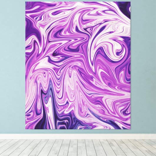 Abstracte verf met melkwegstelsel | Beste sterrenk Canvas Afdruk (Insitu (Houten vloer))