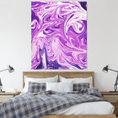 Abstracte verf met melkwegstelsel | Beste sterrenk Canvas Afdruk (Insitu (Slaapkamer))