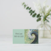 Abstracte verf met tapijtgolven visitekaartje (Staand voorkant)