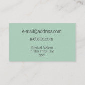 Abstracte verf met tapijtgolven visitekaartje (Achterkant)