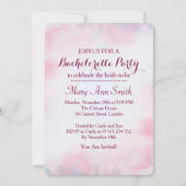 Abstracte verf met waterkleurige bachelorpartij kaart (Voorkant)