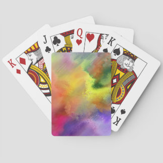 Abstracte verf pokerkaarten
