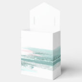 Abstracte Verf Slag Wedding Dank u Blauwgroen ID88 Bedankdoosjes (Geopend)