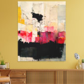 Abstracte verf "Springs Swamp". canvas afdruk (Insitu (Woonkamer))
