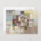 Abstracte verf van dagroosterrooster briefkaart (Voorkant / Achterkant)