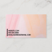 Abstracte verf visitekaartje (Achterkant)