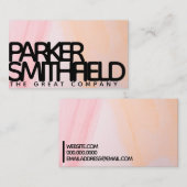 Abstracte verf visitekaartje (Voorkant / Achterkant)