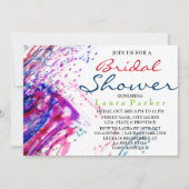 Abstracte verf Vrijgezellenfeest waterkleur Kaart (Voorkant)