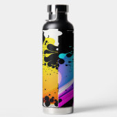 Abstracte verf waterfles (Rechts)