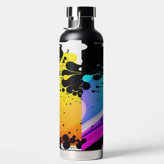 Abstracte verf waterfles (Rechts)