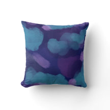 Abstracte verf waterverf blauw roze paarse