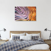 abstracte verf werveling canvas afdruk (Insitu (Slaapkamer))