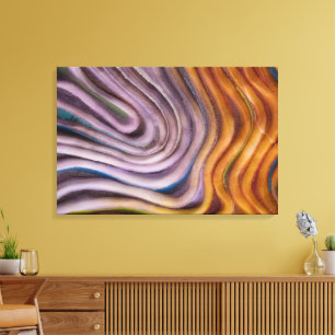 abstracte verf werveling canvas afdruk