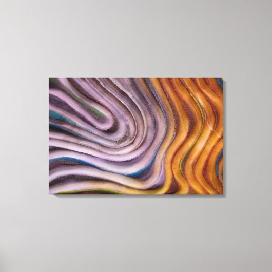 abstracte verf werveling canvas afdruk (Voorkant)