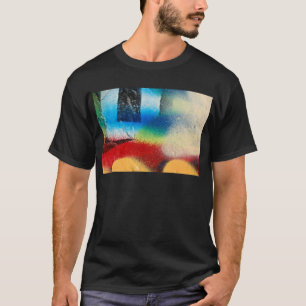 abstracte verfachtergrond graffiti t-shirt
