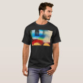 abstracte verfachtergrond graffiti t-shirt (Voorkant volledig)