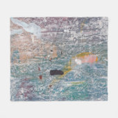 Abstracte verfachtergrond. Kunstwerk vervaardigd v Fleece Deken (Voorkant (Horizontaal))