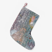 Abstracte verfachtergrond. Kunstwerk vervaardigd v Kleine Kerstsok (Voorkant (Hangend))