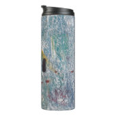 Abstracte verfachtergrond. Kunstwerk vervaardigd v Thermosbeker (Geroteerd rechts)