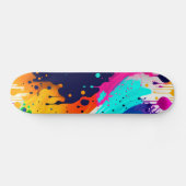 Abstracte verfdrip persoonlijk skateboard (Horizontaal)