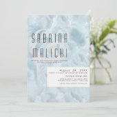 Abstracte verflijnen Bleek mosterdblauw Kaart (Staand voorkant)