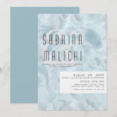 Abstracte verflijnen Bleek mosterdblauw Kaart (Voorkant / Achterkant)