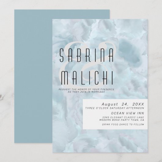 Abstracte verflijnen Bleek mosterdblauw Kaart (Voorkant / Achterkant)