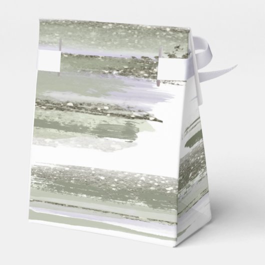 Abstracte verflijnen bruiloft Dank je ID886 Bedankdoosjes (Achterkant)