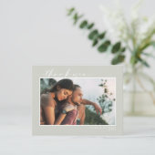 Abstracte verflijnen bruiloft Dank je ID886 Bedankkaart (Staand voorkant)