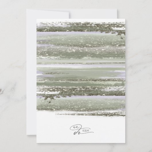 Abstracte verflijnen die we gebruiken ID886 Save The Date (Achterkant)