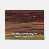 Abstracte verflijnen Gepersonaliseerd Deurmat (Voorkant)