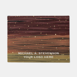 Abstracte verflijnen Gepersonaliseerd Deurmat