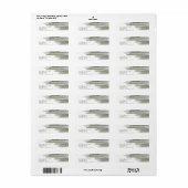 Abstracte Verflijnen Wedding ID886 Etiket (Full Sheet)