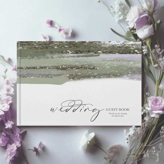 Abstracte Verflijnen Wedding ID886 Gastenboek