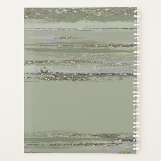 Abstracte Verflijnen Wedding ID886 Planner (Achterkant)