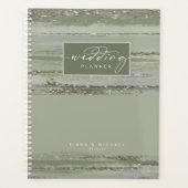 Abstracte Verflijnen Wedding ID886 Planner (Voorkant)
