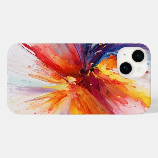 Abstracte verfontploffing Case-Mate iPhone case (Achterkant (horizontaal))