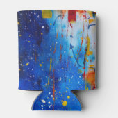 Abstracte verfplaat blikjeskoeler (Achterkant)