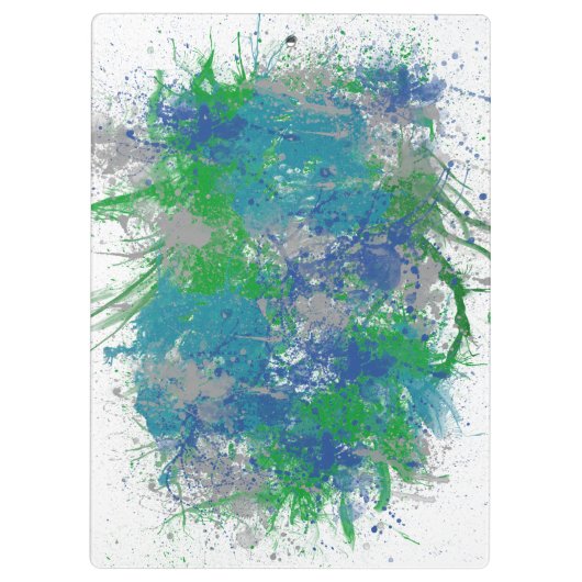 Abstracte verfplaat klembord (Achterkant)