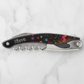 Abstracte verfplaat kurkentrekker (Achterkant)