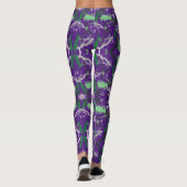 Abstracte verfplaat leggings (Achterkant)