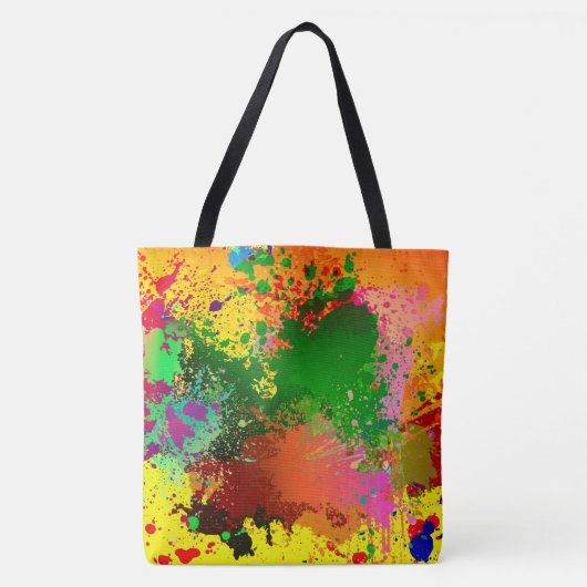 Abstracte verfplaat tote bag (Voorkant)