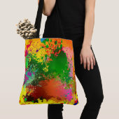 Abstracte verfplaat tote bag (Dichtbij)