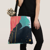 Abstracte verfplaat tote bag (Dichtbij)