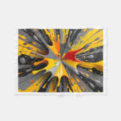 Abstracte verfspat dekens (Voorkant (Horizontaal))