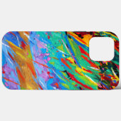 Abstracte verfspatten Case-Mate iPhone hoesje (Achterkant (horizontaal))
