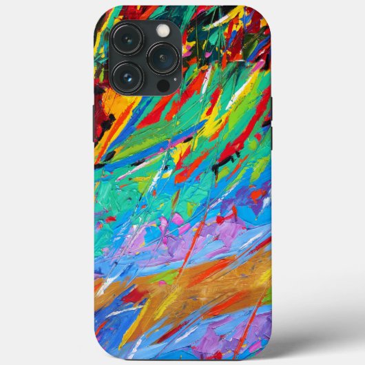 Abstracte verfspatten Case-Mate iPhone hoesje (Achterkant)