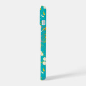 Abstracte verfspatten iPhone 15 case (Linkerkant)